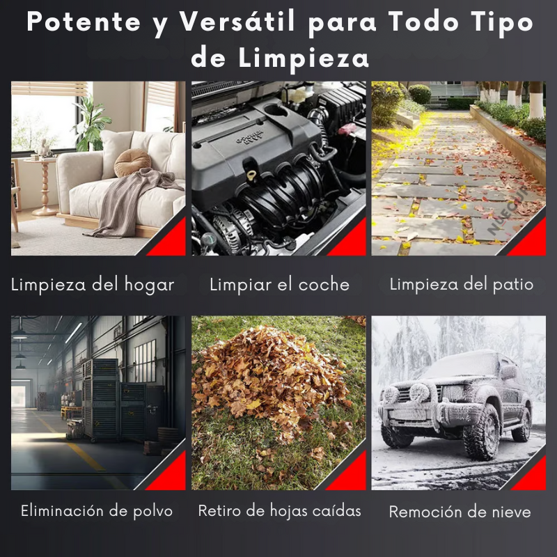 (LIQUIDACIÓN DE EXISTENCIAS) Soplador de Aire Potente + 2 Baterías de Regalo  🎁
