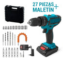 [PROMOCIÓN DE ANIVERSARIO] Combo Taladro Inalámbrico 24v - FuerzaPro (27 piezas + 2 baterías + estuche) 🎁