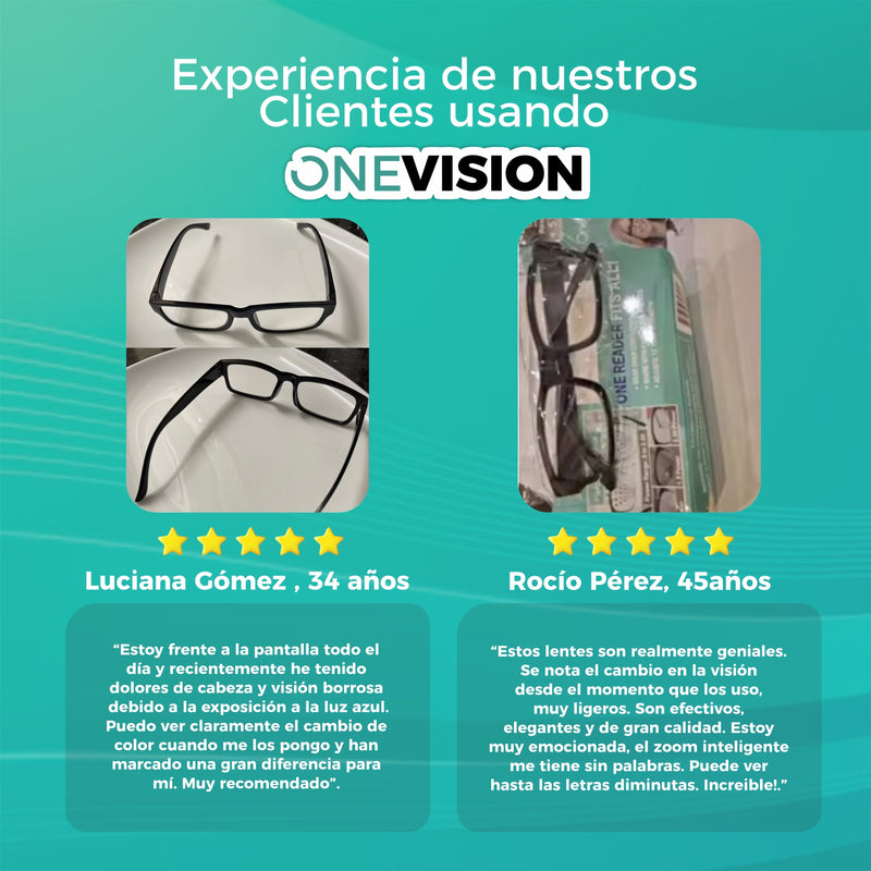 Compra 1 Lleva 3 -  Lentes Inteligentes Autoajustables y Multifocales  - OneVision [PROMOCIÓN DE ANIVERSARIO] 🎁