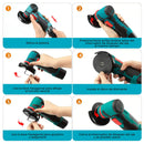 [PROMOCIÓN DE ANIVERSARIO]  Combo Amoladora Angular Profesional Inalámbrica - (2 Discos + 2 Baterías + Maletín)  🎁