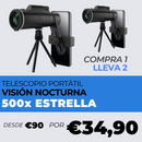 Compra 1 Lleva 2 -  Telescopio Portátil con Visión Nocturna 500x Estrella [PROMOCIÓN DE ANIVERSARIO] 🎁