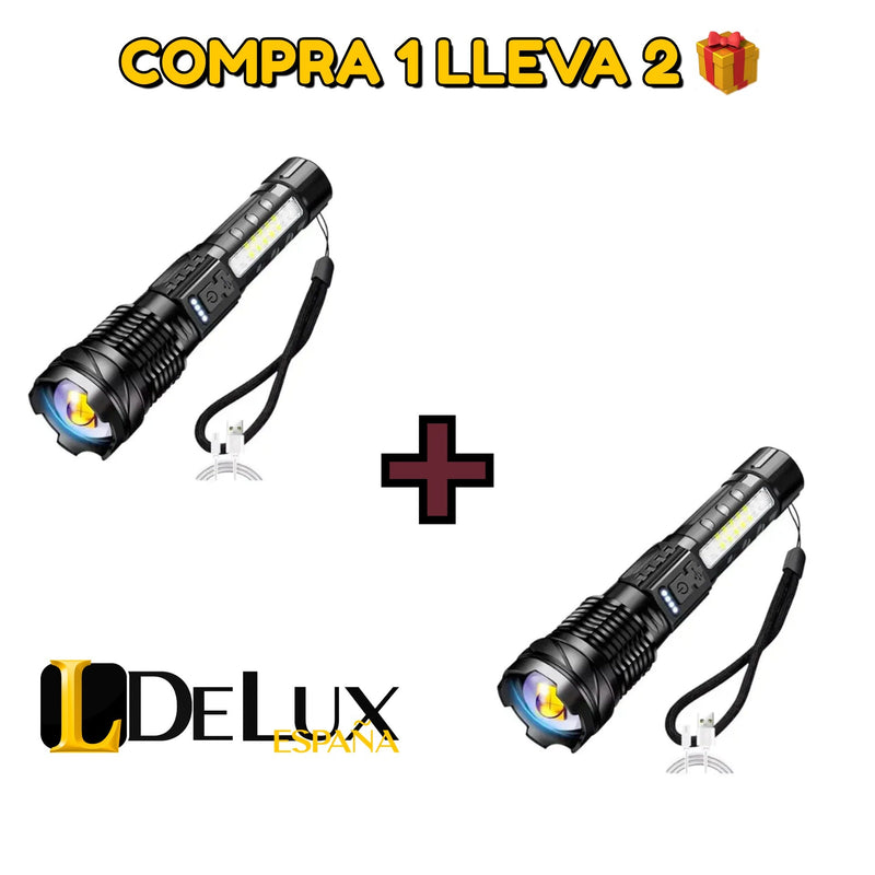 Compra 1 Lleva 2 - Linterna Táctica Ultra Potente - TitaniumPro [PROMOCIÓN DE ANIVERSARIO] 🎁