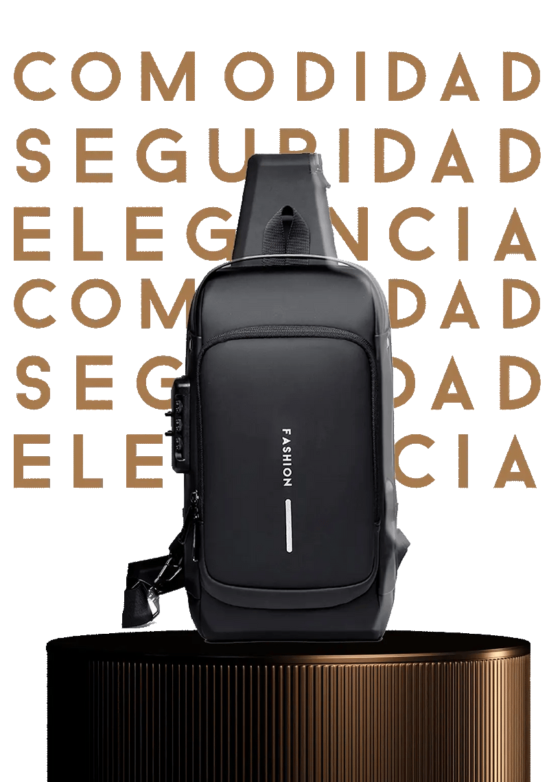 [PROMOCIÓN DE ANIVERSARIO]  Mochila Antirobo Cruzada Con Puerto USB - SafeBag 🎁