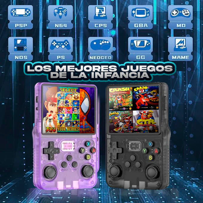 Anbernic™ PLUS Retro Arcade de Bolsillo [Más de 15.000 juegos clásicos]